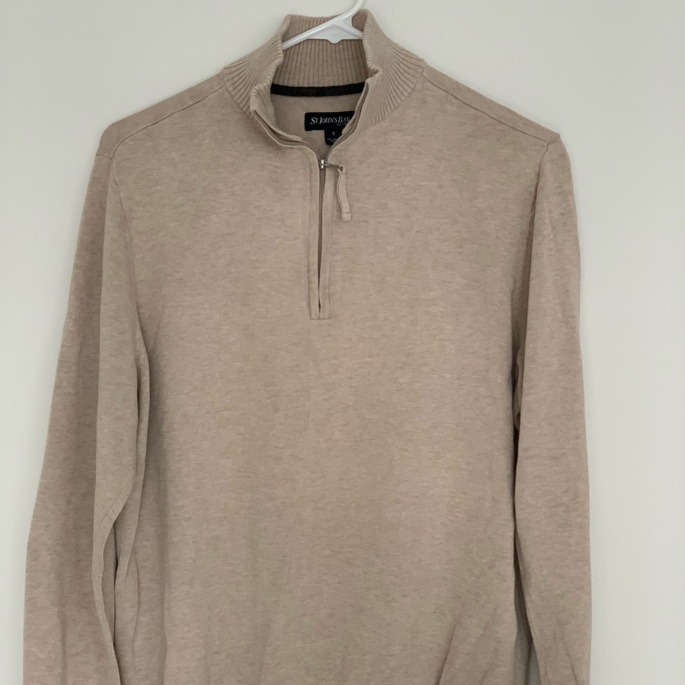 Beige quarter zip